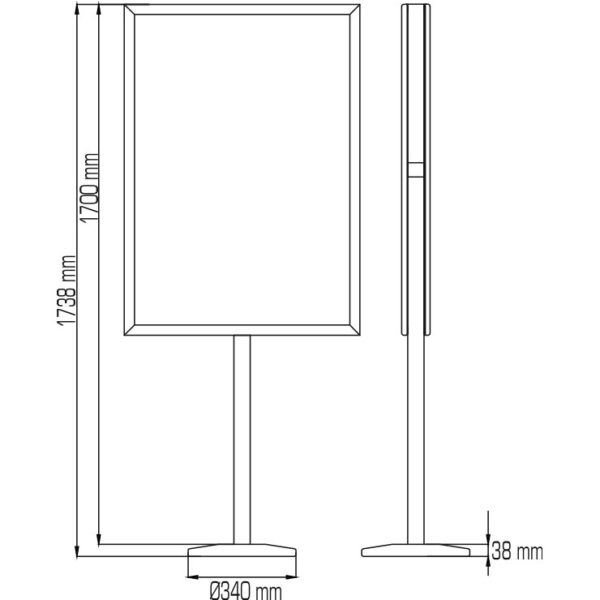 Chrome Poster Stand - Image 5