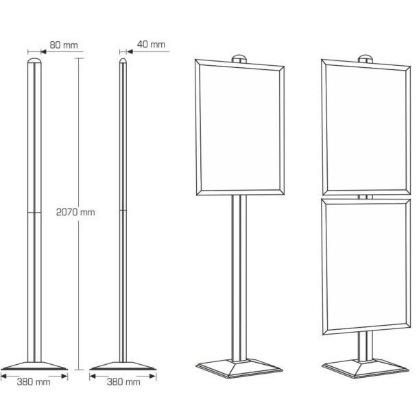 Dynamic Poster Stands - Ores Display Systems