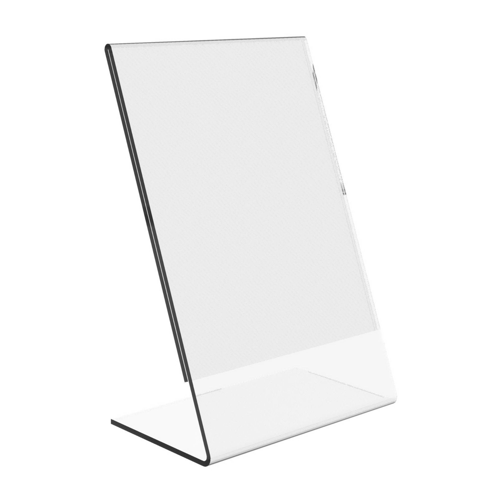 Acrylic Slant Back Sign Holder - Ores Display Systems