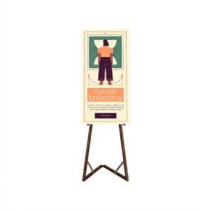 Wooden Floor Easel-1