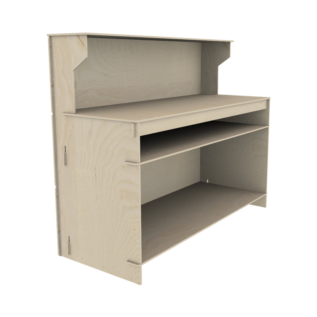 Plywood Welcome Desk 04241 - Image 9