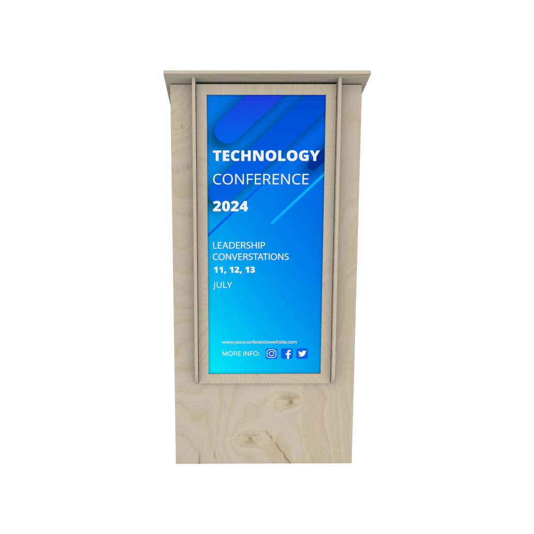Plywood Lectern Podium 04368 - Image 4