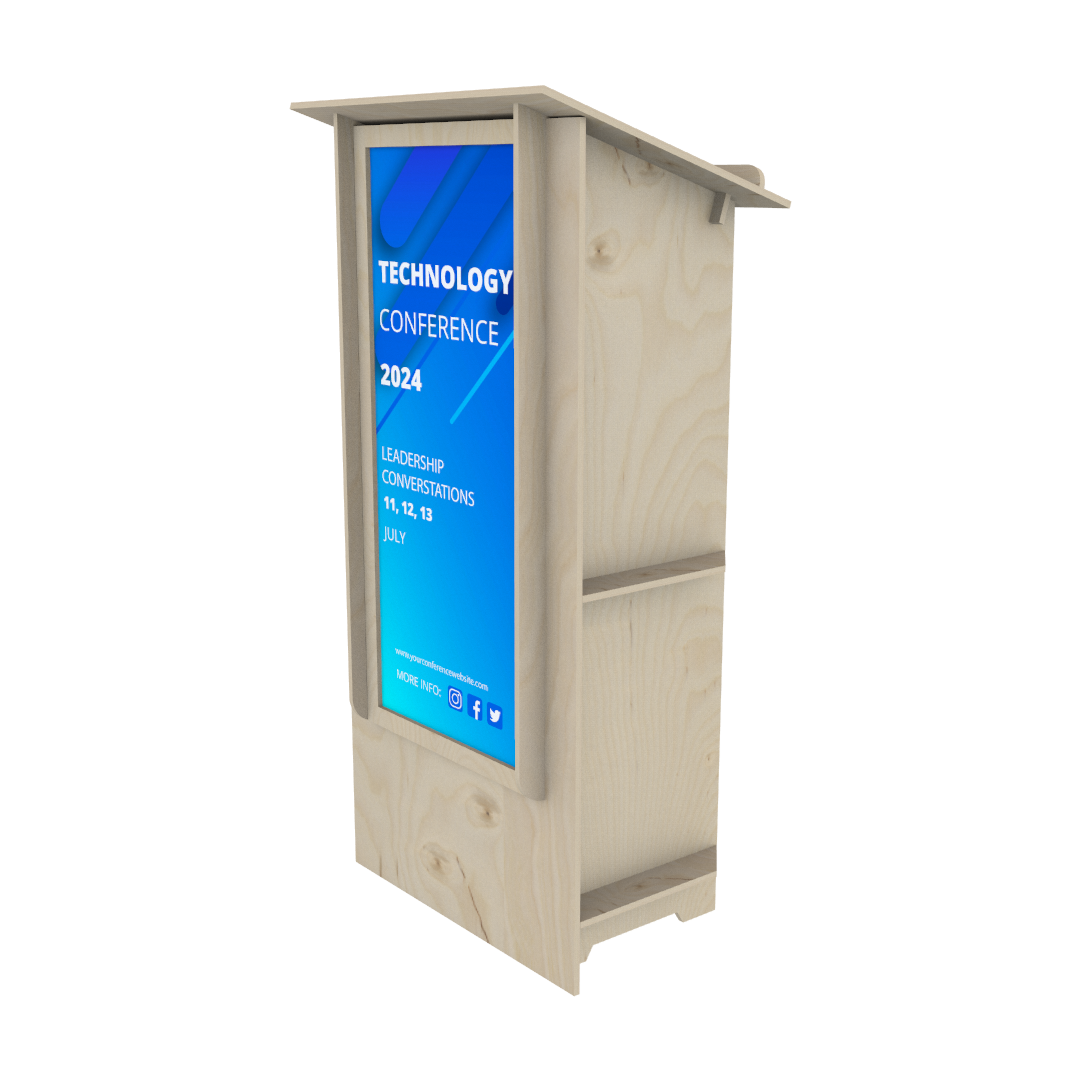 Plywood Lectern Podium 04368 - Image 6