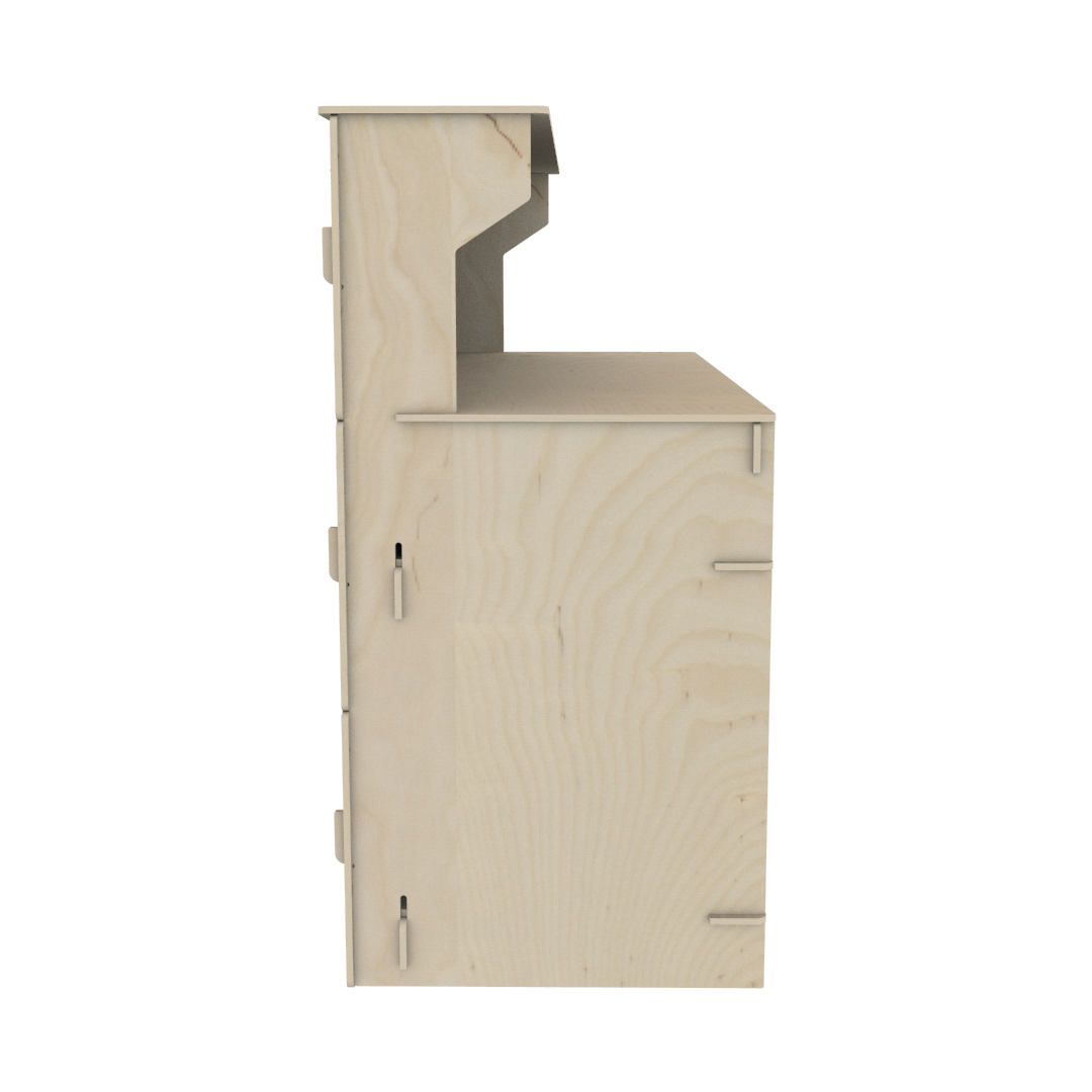 Plywood Welcome Desk 04241 - Image 8