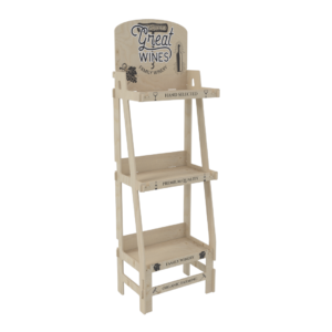 Plywood Display Stand with 3 Shelves (SHELF 3)