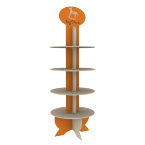 Round Plywood Display Stand (ROUND)