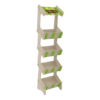 Forward-Inclined 4-Shelf Plywood Display Stand