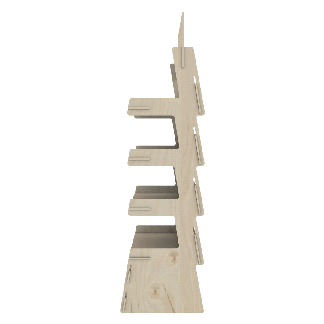 Plywood Display Stand with 4 Shelves (SHELF 4) - Image 8